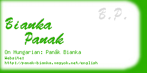 bianka panak business card